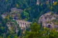 detail of a viaduct of the semmeringbahn unesco world heritage railroad in austria...IMAGE
