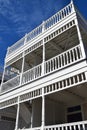 Victorian architecture in Cape May, New Jersey. Royalty Free Stock Photo