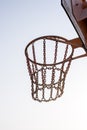 Basketball Metal Net Royalty Free Stock Photo