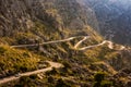 Detail view of Coll dels Reis road, Mallorca Royalty Free Stock Photo