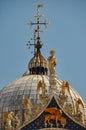 Detail View of the cuppola of Basilica San Marco, Venice