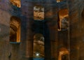 detail view of the deep St. Patrick\'s Well in downtown Orvieto