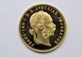 Gold ducat coins Royalty Free Stock Photo