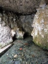 Detail view of king rock tombs in Amasya/ Turkey. Royalty Free Stock Photo