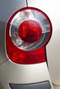 Detail view of modern red car rear light Royalty Free Stock Photo