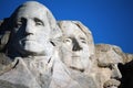 Detail view of the Mount Rushmore Monument Royalty Free Stock Photo