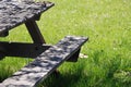 Detail View Park Picnic Table