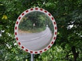 Road mirror and road