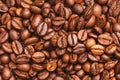 Detail view of roasted coffee beans Royalty Free Stock Photo