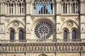 Facade of cathedral notre dame.