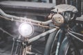 Detail of a Vintage Bike HandleBar Royalty Free Stock Photo