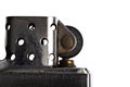 Detail with vintage metal lighter Royalty Free Stock Photo