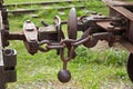 Detail of an vintage railway carriage