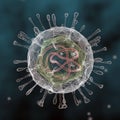 Detail Of Virus Royalty Free Stock Photo
