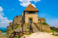 detail of the visegrad castle in Hungary...IMAGE Royalty Free Stock Photo