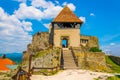 detail of the visegrad castle in Hungary...IMAGE Royalty Free Stock Photo