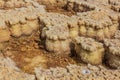 Detail of a volcanic landscape of Dallol, Danakil depression, Ethiopi