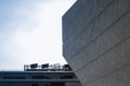 Detail of a wall of the House of Music at Porto, Portugal Royalty Free Stock Photo