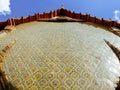 Detail wall of Wat Ratchabopit