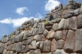 Detail of the walls. Saqsaywaman inca site. Cusco. Peru Royalty Free Stock Photo