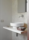 Detail of washbasin in the modern bathrooom Royalty Free Stock Photo