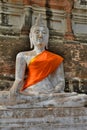 Detail. Wat Yai Chai Mongkhon temple. Ayutthaya. Thailand Royalty Free Stock Photo