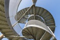 Watch-tower made of spiral staircases near Lelystad Airport, The Netherlands Royalty Free Stock Photo