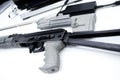 Detail of a weapon printed on a 3D printer. Royalty Free Stock Photo