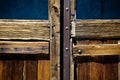 Detail of weathered wooden door