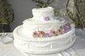 Detail of a wedding cake