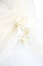 Detail of wedding dress Royalty Free Stock Photo