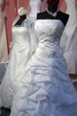 Detail of a weddings dress Royalty Free Stock Photo