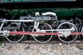 Detail of the wheels on steam train Royalty Free Stock Photo