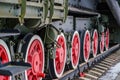 Detail of the wheels on a steam train Royalty Free Stock Photo