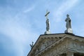 Detail of the white cathedral in Vilnius Royalty Free Stock Photo