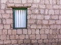 Detail of a stone house in the atacama desert