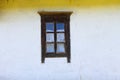 Detail of window of ukrainian ethnic rural house