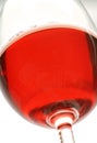 Detail of a wine glass