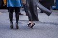 Detail of Womens high heels in New York Royalty Free Stock Photo