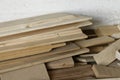 detail of Wood timber construction material Royalty Free Stock Photo