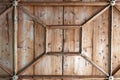 Detail of Wooden Ceiling Royalty Free Stock Photo