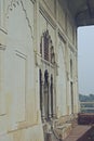 intricate work at unecso world heritage site, red fort, new delhi