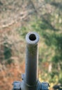 Detail with a World War I cannon barrel Royalty Free Stock Photo