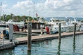 Detail of Yacht harbour at Port Douglas, Australia