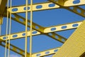 Detail of Yellow Bridge Royalty Free Stock Photo
