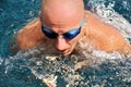 Detail of young man swimming Royalty Free Stock Photo