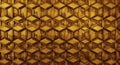 Golden Hexagonal Geometric Pattern Abstract Background Royalty Free Stock Photo