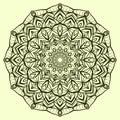Abstract mandala vector decorative design element with modern soft color