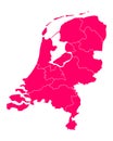 Map of thr Netherlands