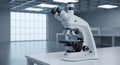 Modern Microscope in a Laboratory Setting Royalty Free Stock Photo